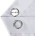 2 Panels Solid Room Darkening Drapes Pure White Themal Insulated Grommet/Eyelet Top Nursery & Infant Care Curtains Each Panel 42" W x 63" L