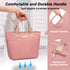 Weitars Lunch Bag For Women Girl,Small Lunch Bag Tote Thermal Cooler Bag Snacks Leakproof Insulated Lunch Purse College Work Picnic/ Hiking/ Beach/ Fishing/ Boating (Pink))