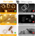 Wine Bottle Lights with Cork, Twinkle Lights 12 Pack 20 LED Waterproof Battery Operated Cork Lights, Silver Wire Mini Fairy Lights for Liquor Bottles DIY Party Bar Christmas Holiday Wedding D©cor