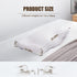 Ximoon Contour Memory Foam Pillow, Cervical Pillows for Sleeping, Orthopedic Pillow for Neck Pain Relief Odorless Ergonomic Bed Pillow for Side, Back and Stomach Sleeper with Washable Pillowcase