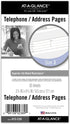AT-A-GLANCE Day Runner Telephone and Address Pages, Refill, Loose-Leaf, Undated, for Planner, 3-3/4" x 6-3/4", Size 3, 30 Sheets/Pack (013-230)