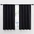 NICETOWN Black Out Curtain Panels for Kitchen - Energy Smart Decoration Thermal Insulating Blackout Drapes/Draperies for Small Window (2 Panels, 42 inches Wide by 45 inches Long)