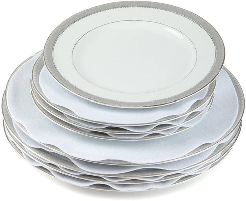 Felt Plate China Storage Dividers Dish Protectors White Extra Large Thick and Premium Soft