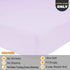 N&Y HOME King Size Fitted Sheet Only - 4-Way Stretch Jersey Knit, T-Shirt Feeling & Ultra Soft, Wrinkle Free, Non-Slip & Snug Fit for Mattress (Deep: 5"-13") - Pale Purple, King