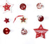 Christmas Balls Ornaments, Small Shatterproof Christmas Baubles for Christmas Tree, Hanging Ball for Holiday Wedding Party Decoration (Red, 2.36" 30pcs)