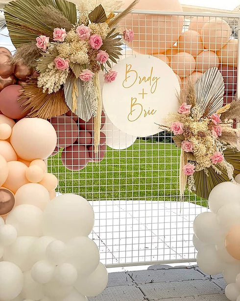 Beaumode DIY Matte Dusty Pink Peach Balloon Garland,Balloon Arch Wedding Cream Baby Shower Bridal Shower 1st Birthday Photo Backdrop Party Decoration (Dusty Pink and Peach)