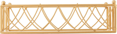 Boston International - BID176 Boston International Arch Design Guest Towel Napkin Holder Caddy, 9 x 5.25-Inches, Matte Gold