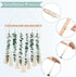 Artificial Eucalyptus Wall Decor Artificial Eucalyptus Garland Fake Eucalyptus Greenery Fake Eucalyptus Vines Wall Hanging with Woven Tassels for Backdrop Arch Wall Wedding Bedroom Apartment Decor