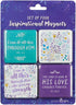 Christian Art Gifts Purple Refrigerator Magnets | All This Through Him - Philippians 4:13 Bible Verse | Inspirational Fridge Magnet Set/4