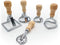 Ravioli Maker Cutter Stamp Mold - Stainless Steel 5 Sets Ravioli Maker Cutter , Wooden Handle Ravioli Maker Stamp, Mold for Cookies, Dumplings, Lasagna, Pierogi, Pasta and More. (Silver)