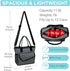 Lunch Bag for Women,VASCHY Ladies Fashion Insulated Lunch Box Tote Bag for Work School Office w Shoulder Strap Gray