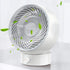 SmartDevil USB Desk Fan, Small Personal Desktop Table Fan with Strong Wind, Quiet Operation Portable Mini Fan for Home Office Bedroom Table and Desktop (White)