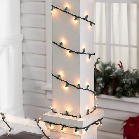 Holiday Time 300 Clear Mini Lights, Green Wire, 62.5 Feet