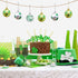 Medoore 12 Pieces St Patrick Ornament Ball-St. Patrick's Shamrock Hanging Ball Ornament, Good Luck Clover Decoration Baubles for Tree Baubles Table Shelf Festival Decorations, 3 Styles