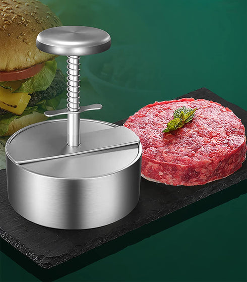 ANQUIPET Burger Press, Stainless Steel Adjustable Hamburger Press Patty Maker, Non-Stick Smash Burger Mold for Griddle, Ideal for Beef Veggie Burger BBQ Barbecue Grill