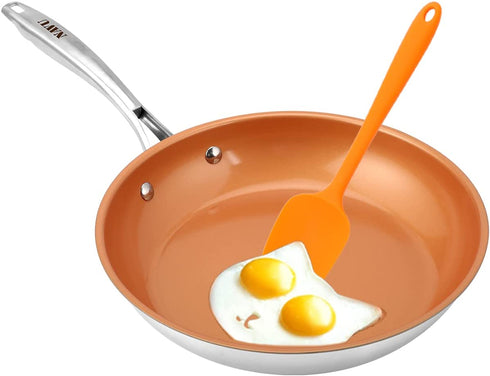 Frying Pan, NAVU Nonstick Egg Pans for Cooking, Non Stick Skillet Ceramic Coating Cookware, 10 Inch