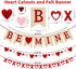 4Pcs Valentines Day Decorations Valentine's Day Decor Set No DIY Required Felt BE MINE Love Heart XO Garlands Banner for Home Classroom Office Wedding Party Anniversary