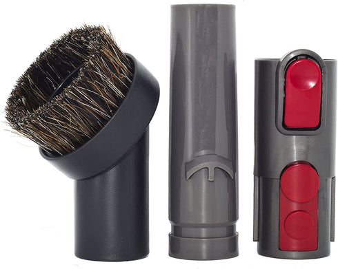 Kulykuw Horse Hair 1.25" Vacuum Brush Attachment Hose Adapter Compatible with Dyson V15 V11 V10 V8 V7 V6 Vacuum Cleaner