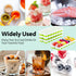 Ice Cube Tray 4 Pack, Silicone Ice Cube Trays with Removable Lid Easy-Release Flexible Ice Cube Molds 14 Cubes per Tray for Cocktail, Whiskey, Baby Food, Chocolate, Drinks, Fruit, BPA Free Freezer