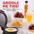 Dash Mini Maker Electric Round Griddle for Individual Pancakes, Cookies, Eggs & other on the go Breakfast, Lunch & Snacks with Indicator Light + Included Recipe Book - Red