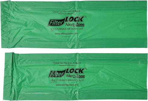 AllergyZone - FilterLock Filter Slot Seal – Seal Cover for Any 1” Furnace Filter, Up To 25” Long