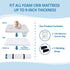 Crib Mattress Vacuum Bag, Protect & Compress Crib Mattress by 80%,Heavy Duty Zippered Crib Mattress Storage Bag for Moving Crib & Crib Storage, Infant Mattress Storage Bag