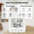 MITIR Digital Hygrometer Indoor Thermometer for Home, Humidity Meter, Room Thermometer Indoor Humidity Sensor with Clock, Humidity Gauge with Temperature and Humidity Monitor, Hygrometer Thermometer