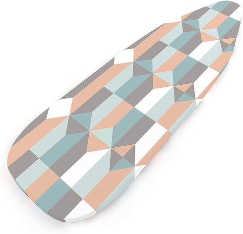 Encasa Homes Replacement Ironing Board Cover with Extra Thick Pad, Made in India, Standard (Fits Wide Boards 18 x 49 inch) Elasticated, Scorch Resistant, Durable - Blocks