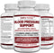 Blood Pressure Support Supplements - Healthy Heart, Cholesterol, Cardio, Hypertension, High BP - 13 Vitamins & Herbs - Folic Acid, Vitamins C B6 & B12, Hawthorn Olive Leaf Garlic Hibiscus, 90 Capsule