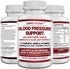 Blood Pressure Support Supplements - Healthy Heart, Cholesterol, Cardio, Hypertension, High BP - 13 Vitamins & Herbs - Folic Acid, Vitamins C B6 & B12, Hawthorn Olive Leaf Garlic Hibiscus, 90 Capsule