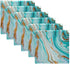 ALAZA Beautiful Juicy Turquoise Marble Cloth Napkins Dinner Napkins Set of 4,Reusable Table Napkins Washable Polyester Fabric for Cocktail Party Holiday Wedding Home Decorative