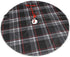 Christmas Tree Skirt 48 Inch Buffalo Plaid Black White Red Xmas Holiday Party Supplies Large Tree Mat Decor for Indoor Outdoor Home Ornaments