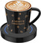 Coffee Mug Warmer, Cup & Coffee warmer Smart Thermostat Coaster for Hot Tea Beverage Office/Home Desk Use with Gravity Switch Auto On/Off 135F, Ring LED Indicator (SET-Blue light)
