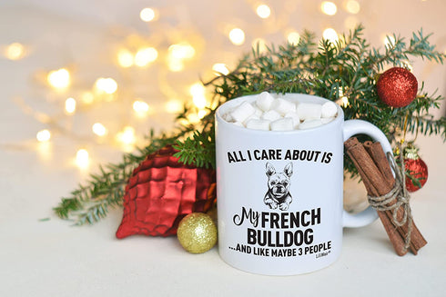 French Bulldog Mom Gifts Mug For Christmas Women Men Dad Decor Lover Decorations Stuff I Love French Bulldog Coffee Accessories Talking Art Apparel Funny Birthday Gift Products Dog Coffee Cup Mugs