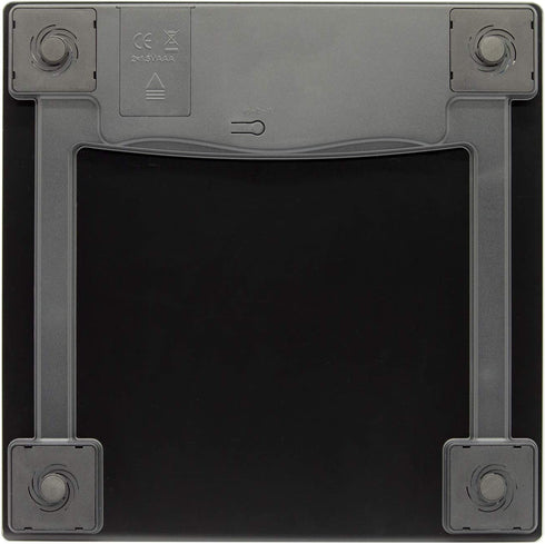 InstaTrack Large Display Digital Bathroom Scale with Step-On Technology in Black, Accurately Measures up to 400 Pounds
