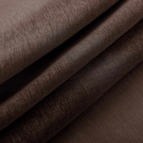 MRTREES Brown Sheer Curtains Living Room Curtain Sheers Bedroom Window Curtain Panels 95 inch Length Transparent Voile Drapes Rod Pocket Window Treatment 2 Panels