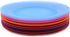 Everyday Plates set of 12 - Unbreakable and Reusable 10 inch Plastic Dinner Plates, 6 Assorted Color | Dishwasher Safe,BPA Free