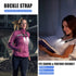 Neck Reading Light USB Rechargeable - LEDGLE Book Light for Reading in Bed with 4 LED 3 Brightness Levels 2 Flexible Soft Silicone Arms - Hands Free Lamp for Reading Knitting Craft Camping Repairing