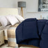 Utopia Bedding Comforter Duvet Insert - Quilted Comforter with Corner Tabs - Box Stitched Down Alternative Comforter (Twin, Navy)
