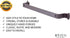 RTZEN Farmhouse Hand Towel Rack for Bathroom - Handcrafted Wrought Iron Kitchen Towel Bar Straight Wall Mount Rod - Matte Black Towel Hanger for Home or Office - 12" Rack Fits 10" Towels (Small)
