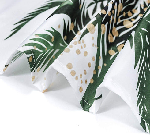 ECOTOB Palm Tree Shower Curtain for Bathroom, Tropical Hawaii Coconut Palm Trees Nature Paradise Plants Foliage Leaves Fabric Bathroom Decor Set with Shower Curtain Hooks, 72x72 Inch