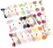 1800Pcs Flower Stamen, 1mm Matt Pearl Double Heads Flower Stamens Mix Color Flower Pistils Headwear Accessories