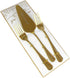Lillian Rose Gold Wedding Cake Server Set, 7.25"