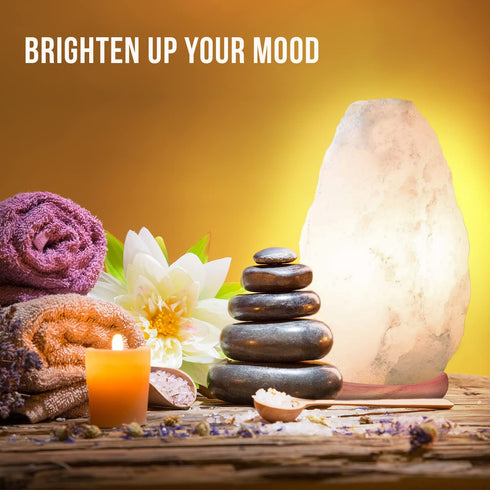 Himalayan Glow Hand Crafted White Salt Lamp, Night Light