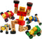 TOWO Wooden Transforming Vehicle Robot - Transfigures Toys for Travel Toys - Construction Toys Building Set - Wooden Transforming Toys 3 Year Old Boys Girls Holiday -Stocking Fillers Stuffers -Red