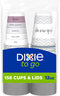 Dixie To Go Coffee Cups and Lids, 12 Oz, 26 Count, Assorted Designs, Disposable Hot Beverage Cups & Lids