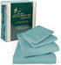 GREEN LIFESTYLE Smooth and Silky Feel Microfiber King Bed Sheet Set 1800 Thread Count Super Soft, Breathable, Wrinkle and Stain Resistant Fabric 4 Piece Spa Blue