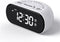 REACHER Digital Alarm Clock for Bedroom - 0-100% Dimmer, Dual Alarm, 2 USB Ports, Weekday/Weekend/7 Days, LED Display, 5 Natural Wake Up Sounds, Adjustable Volume, Snooze, Small Size, Outlet Powered