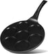 Nonstick Pancake Pan For Kids-pancake Griddle With 7-mold Design-KRETAELY Mini Pancake Maker With 100% PFOA Free Coating-black