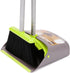 Broom and Dustpan Set, TreeLen Broom with Dust Pan with Long Handle Combo Set for Office and Home Standing Upright Sweep Use with Lobby Broom